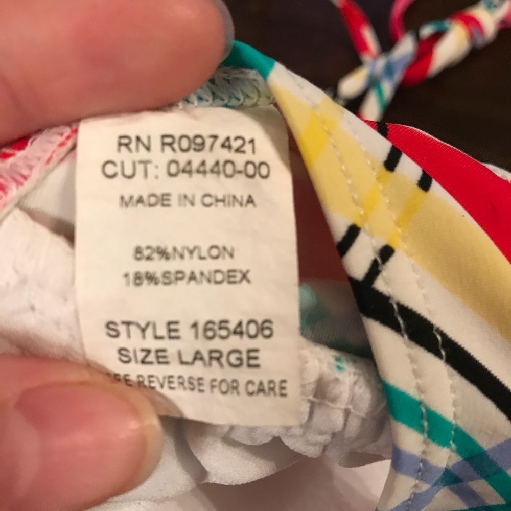Colorful swim top - Picture 2 of 2